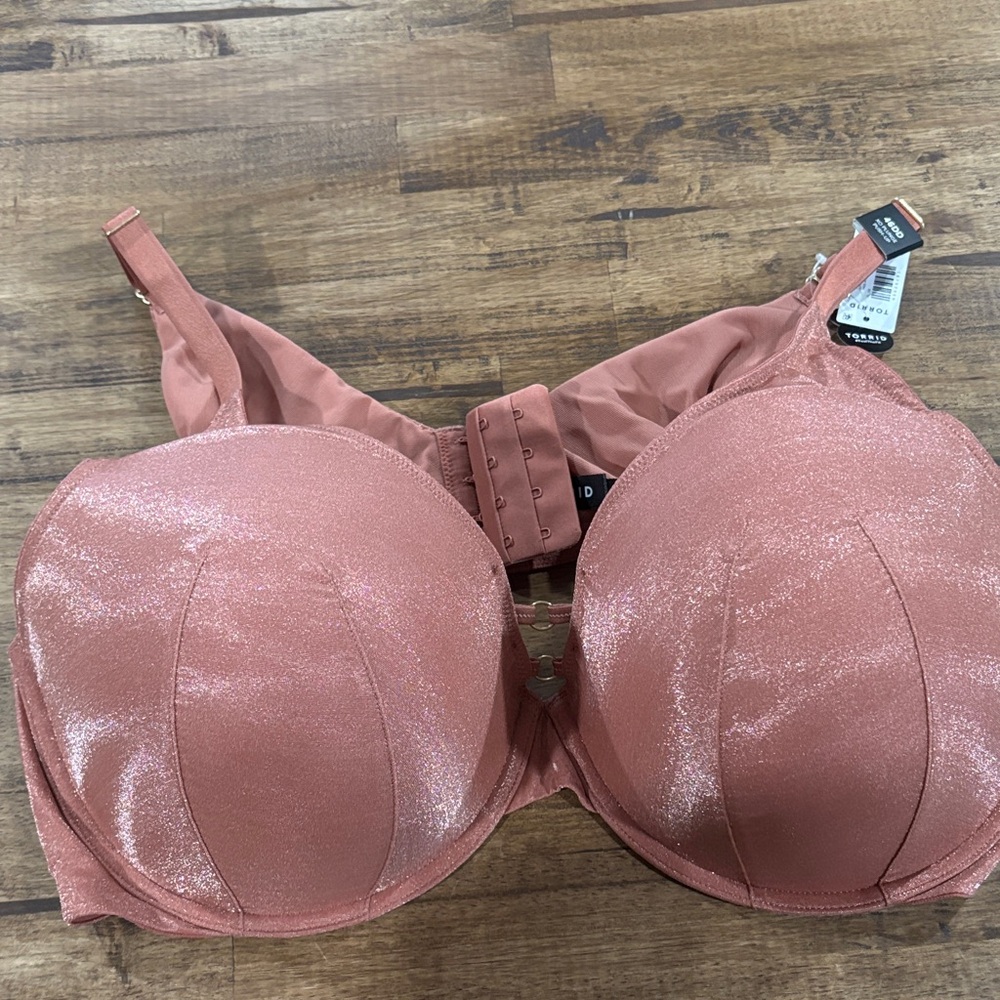 Torrid Shimmery Dusty Rose Full Coverage Bra